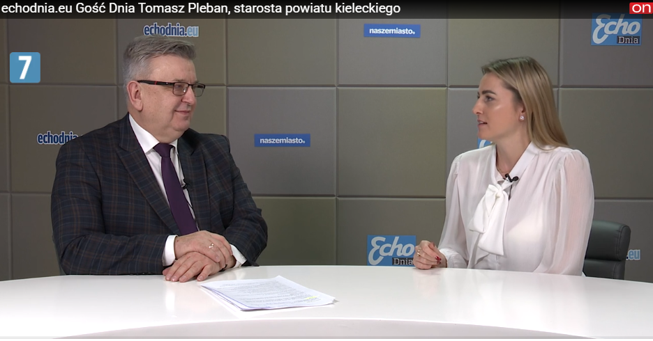 Starosta Kielecki Tomasz Pleban w Programie Gość Dnia